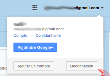 Se déconnecter de Gmail