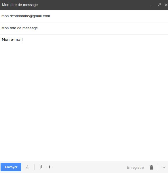 ecrire un mail sur gmail