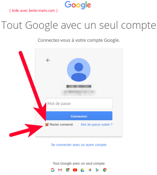 Gmail  Connexion automatique à ma Messagerie