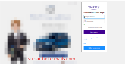 Page de connexion à Yahoo Mail